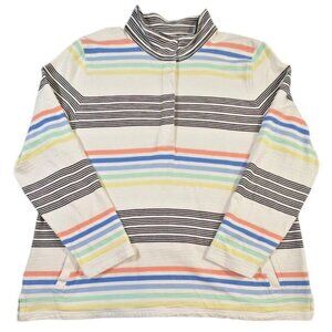 T by Talbots SPF 50+ Slub Terry 1/4 Snap Pullover – Size XLP